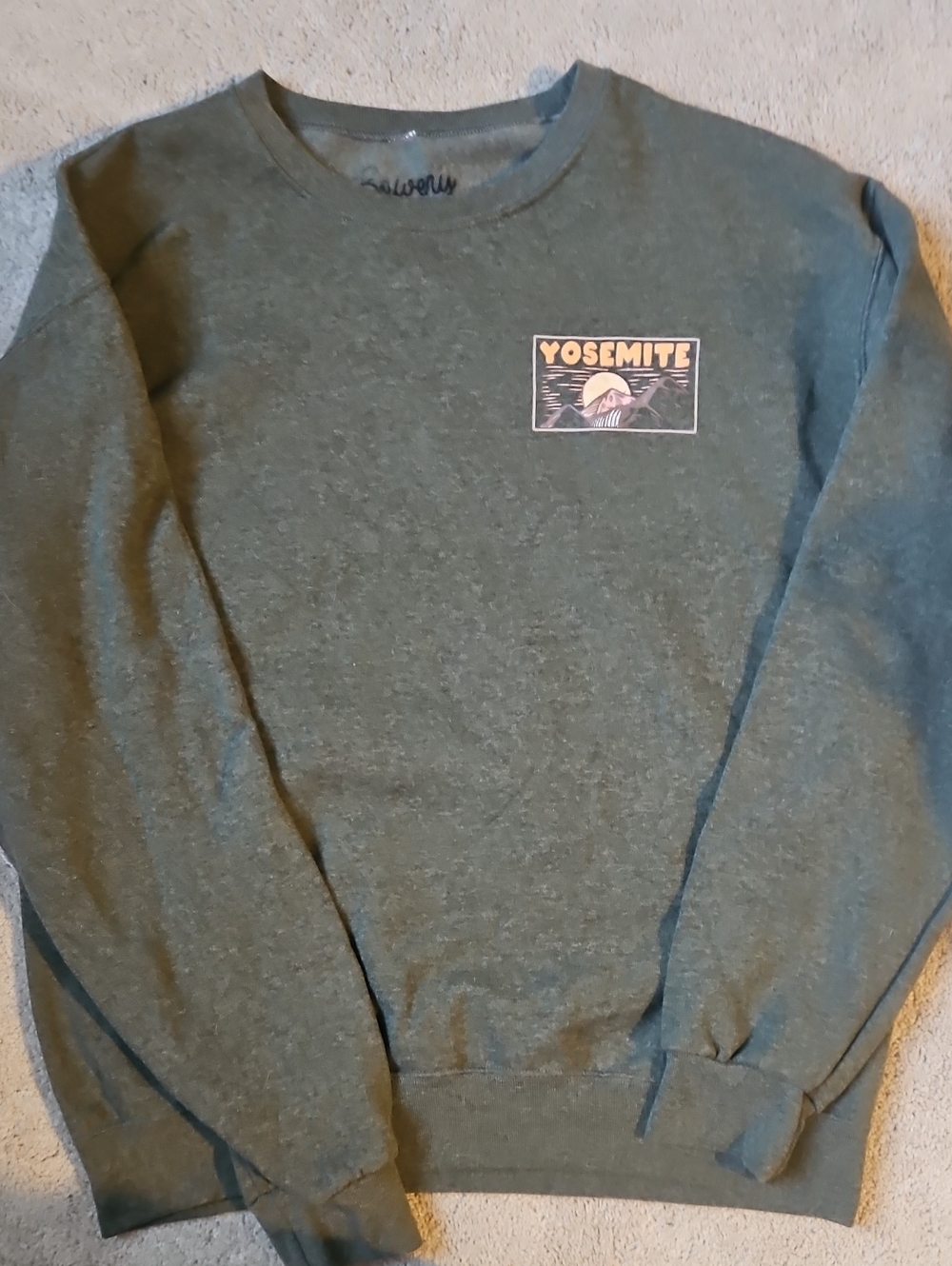Yosemite Graphic Crewneck Sweatshirt - Green